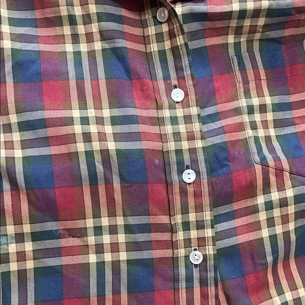 Vintage Late 80s / Early 90s Alia Plaid Button-Up Shirt | Size 14 Petite - Picture 8 of 12